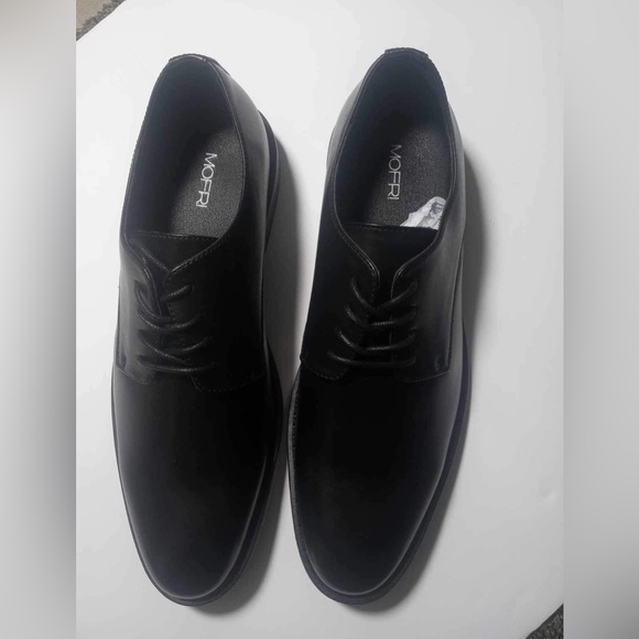new suit shoes with box mofri brand size 9.5 black color with ribbon - Picture 2 of 7